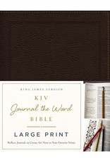 Large Print Journal the Word Bible Brown Bonded Leather