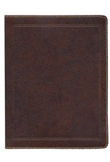 KJV, Journal the Word Bible, Large Print, Bonded Leather, Brown, Red Letter Edition