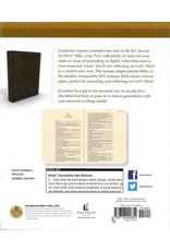 KJV, Journal the Word Bible, Large Print, Bonded Leather, Brown, Red Letter Edition