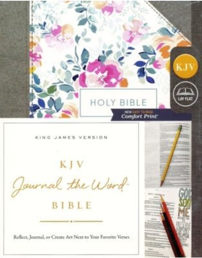 Journal the Word Bible Pink Floral Hardcover