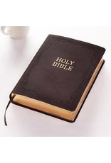 Super Giant Print Bible Charcoal Leathersoft