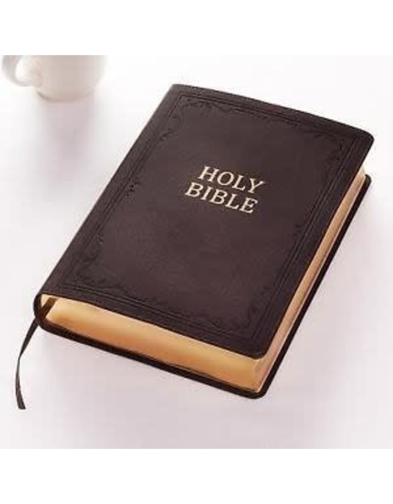 Super Giant Print Bible Charcoal Leathersoft
