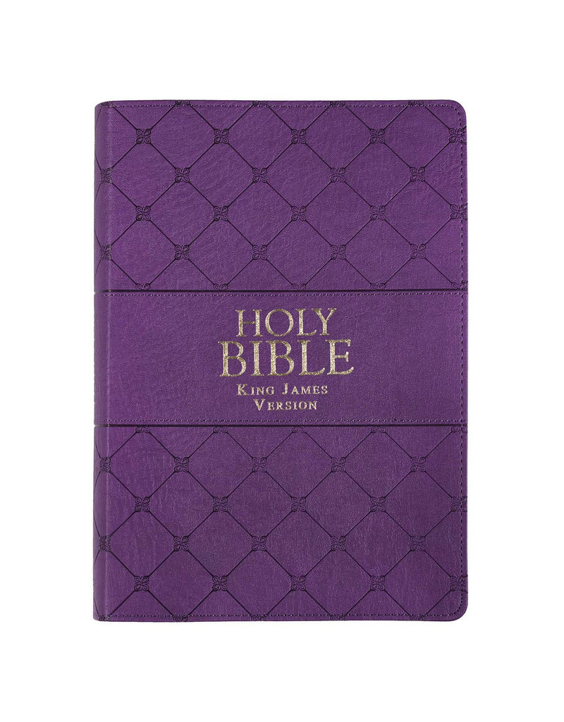 Super Giant Print Bible Purple Leathersoft