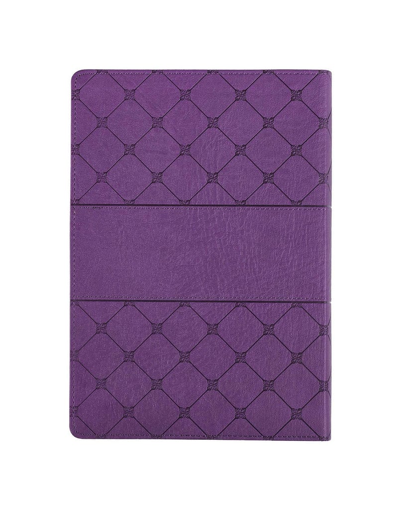 Super Giant Print Bible Purple Leathersoft