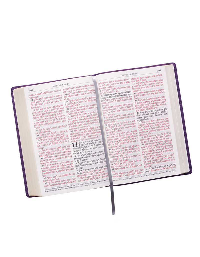 Super Giant Print Bible Purple Leathersoft