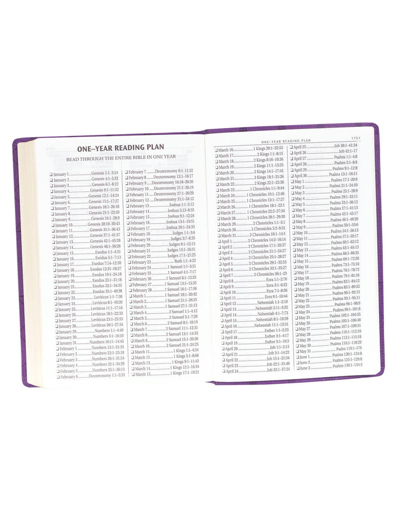 Super Giant Print Bible Purple Leathersoft
