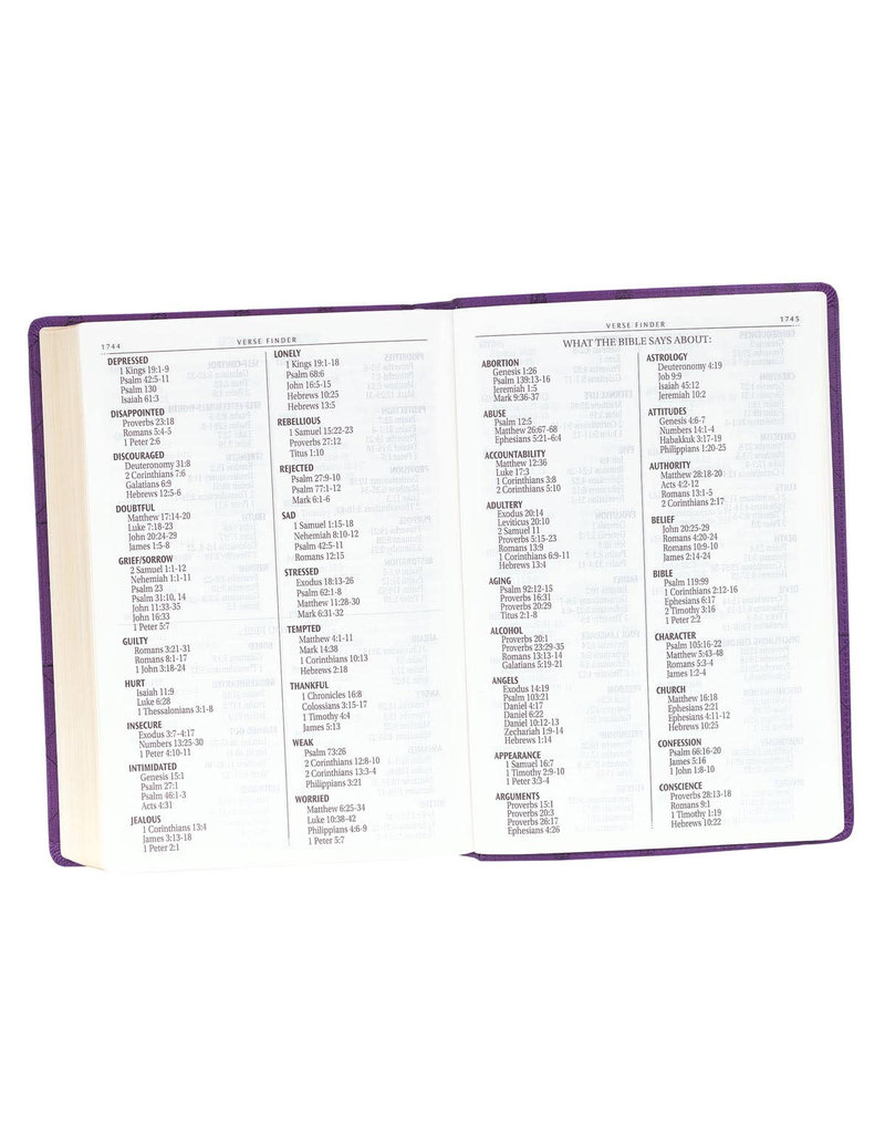 Super Giant Print Bible Purple Leathersoft