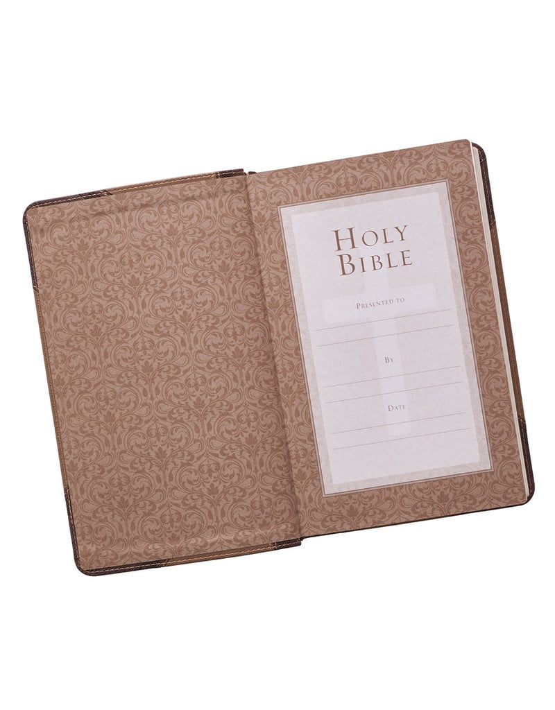 Giant Print Standard Bible Brown Portfolio Design Leathersoft