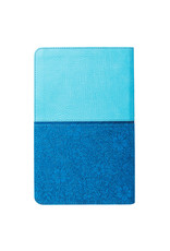 Giant Print Standard Bible Duo-tone Blue Leathersoft