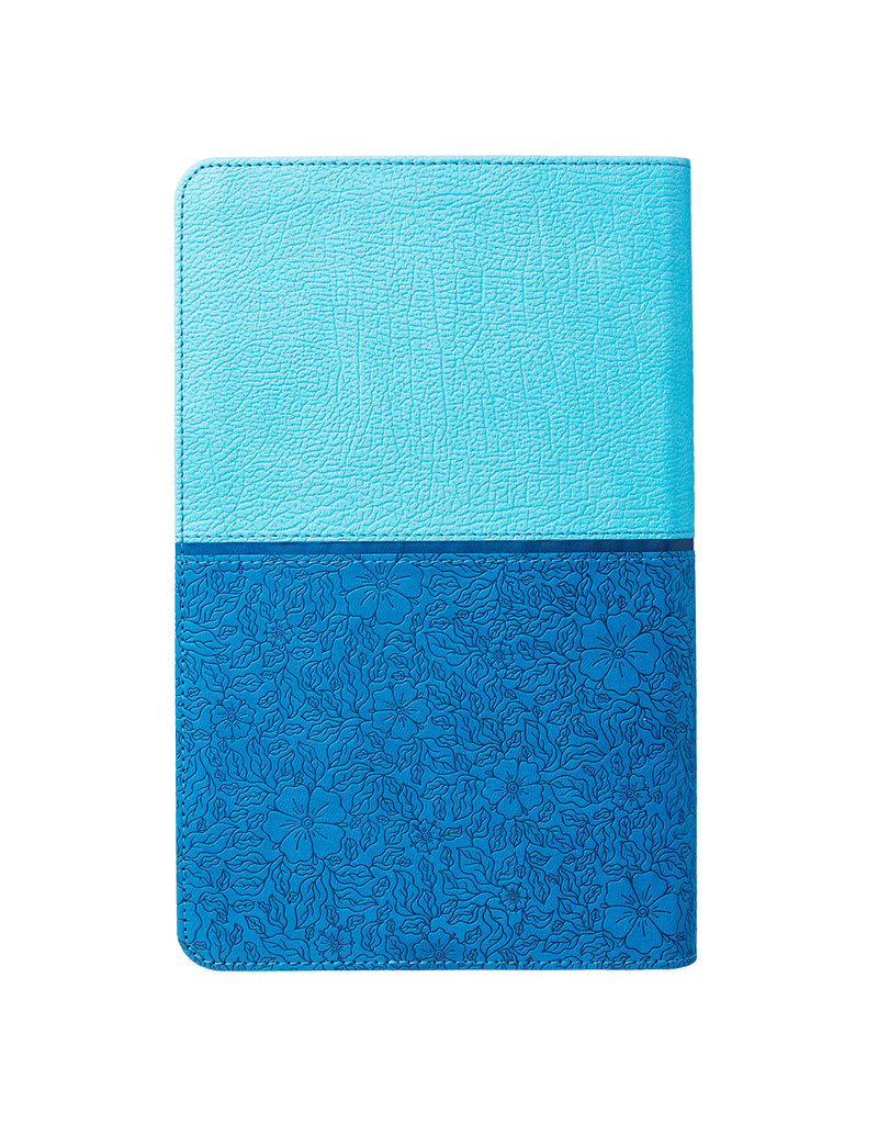 Giant Print Standard Bible Duo-tone Blue Leathersoft