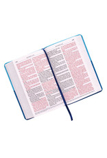Giant Print Standard Bible Duo-tone Blue Leathersoft