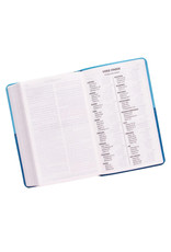 Giant Print Standard Bible Duo-tone Blue Leathersoft