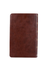 Giant Print Standard Bible Duo-tone Brown Leathersoft