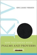 New Testament with Psalms and Proverbs Black Bonded Leather