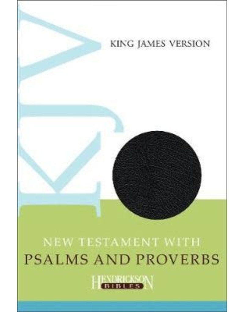 New Testament with Psalms and Proverbs Black Bonded Leather