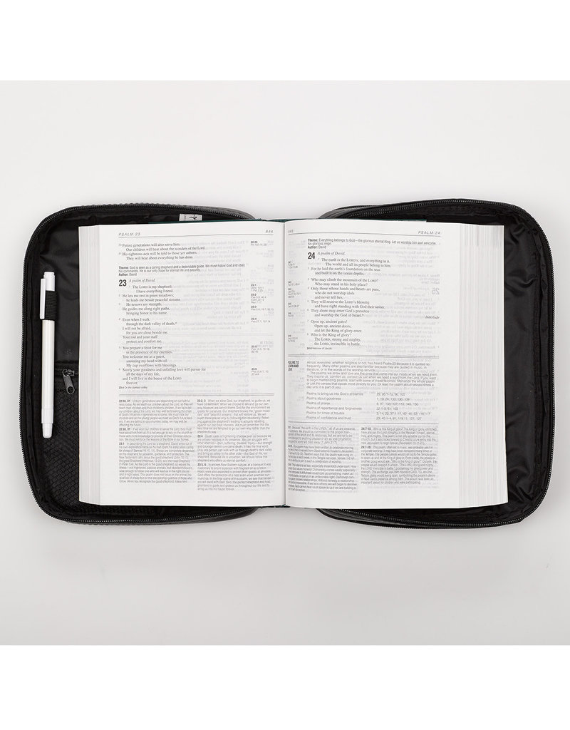 Two-Fold Faux Leather Organizer Bible Cover