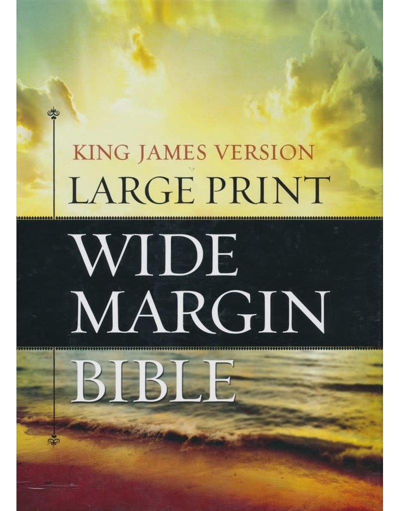 Large Print Wide Margin Bible Duo Tone Brown LuxLeather