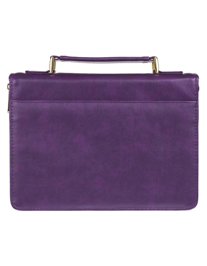 Amazing Grace Purple Faux Leather Fashion Bible Cover