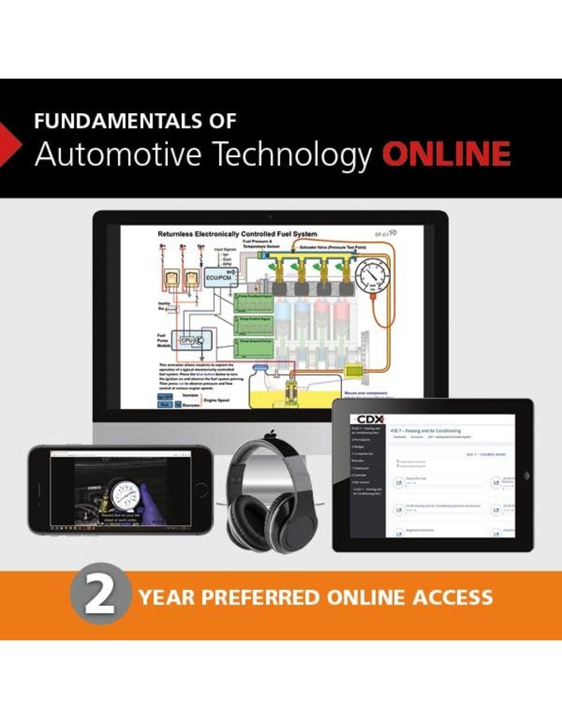 Fundamentals of Automotive Technology 3rd edition 2 year access card