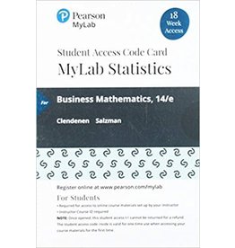 MyLab Math for Business Mathematics 18 Week Access Card