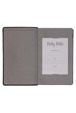 Giant Print Standard Bible two Tone Black/Gray Leathersoft Thumb Indexed