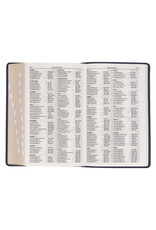 Giant Print Standard Bible two Tone Black/Gray Leathersoft Thumb Indexed