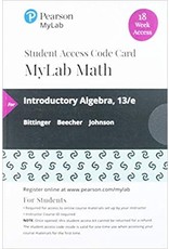 Introductory Algebra MyLab Math Access Card (18 Week)