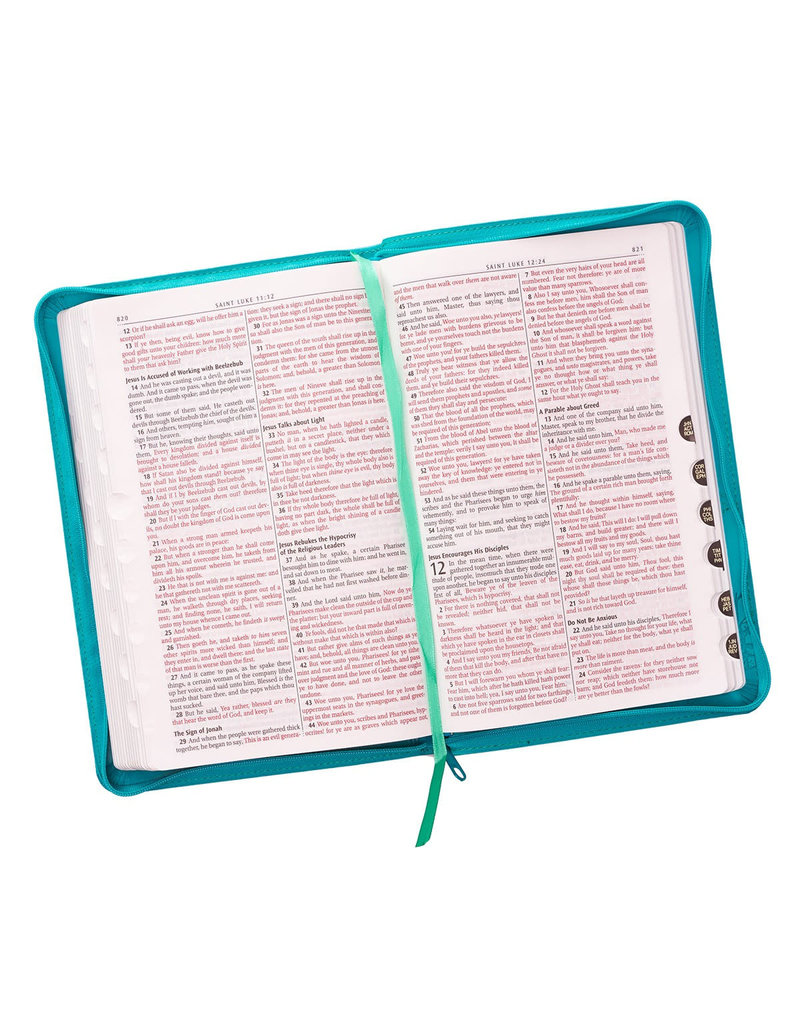 Gift Edition Bible Turquiose with Zipper