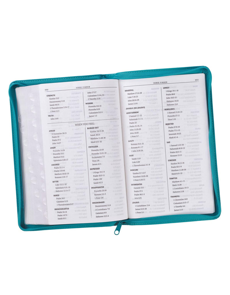 Gift Edition Bible Turquiose with Zipper