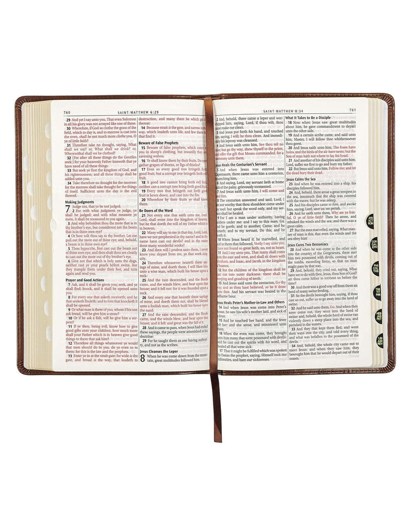 Gift Edition Bible Purple Leathersoft Thumb Indexed