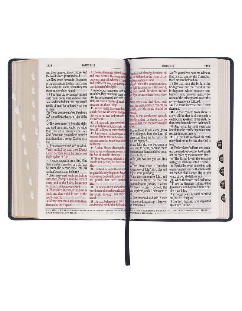 Giant Print Standard Bible Purple Leathersoft Thumb Indexed