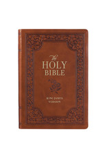 Giant Print Full-Size Bible Tan Leathersoft Thumb Indexed