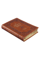 Giant Print Full-Size Bible Tan Leathersoft Thumb Indexed