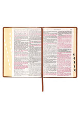 Giant Print Full-Size Bible Tan Leathersoft Thumb Indexed