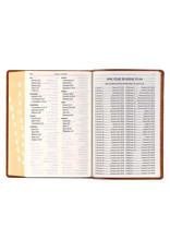 Giant Print Full-Size Bible Tan Leathersoft Thumb Indexed