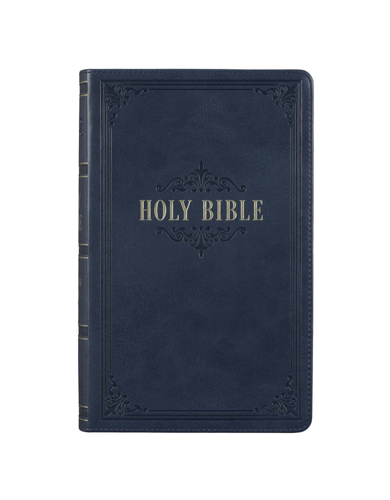 Giant Print Standard BibleDark Blue Leathersoft Thumb Indexed