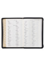 Gray and Black Faux Leather KJV Deluxe Gift Bible with Thumb Index and Zippered Closure