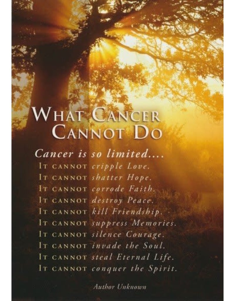 What Cancer Cannot Do
