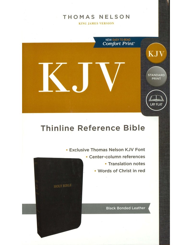 Thinline Reference Bible Black Bonded Leather