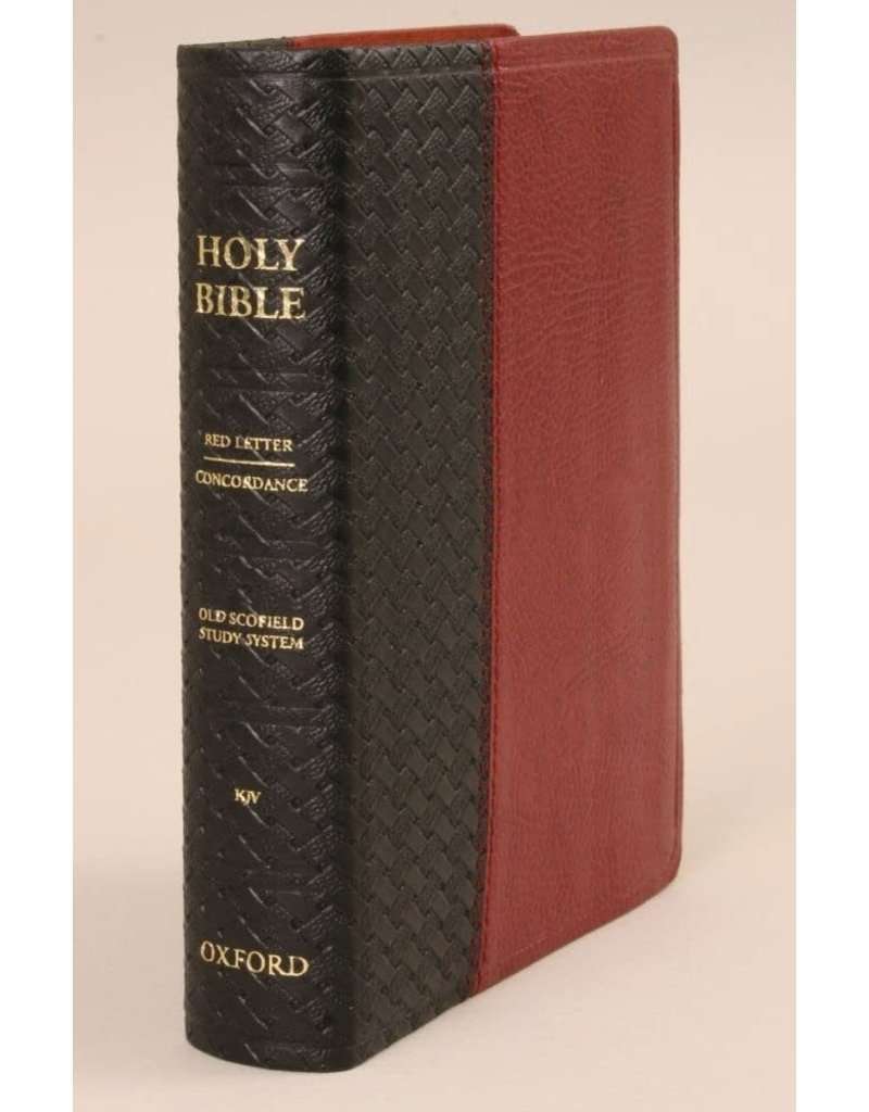 Old Scofield Study Bible Pocket Edition Black/Burgundy Bonded Leather