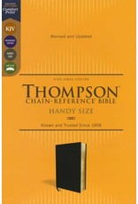 Thompson Chain-Reference Handy Size Bible Black Bonded Leather