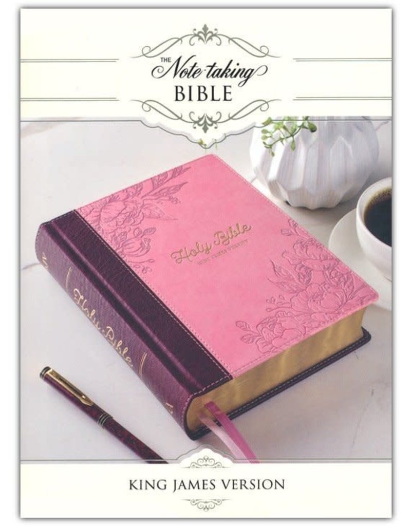 Brown and Pink Faux Leather Hardcover Note-taking Bible