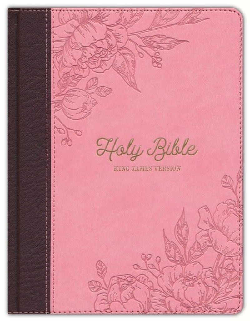 Brown and Pink Faux Leather Hardcover Note-taking Bible