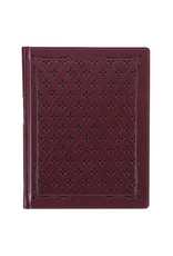 Burgundy Diamond Grid Faux Leather Hardcover Large Print KJV Note-taking Bible