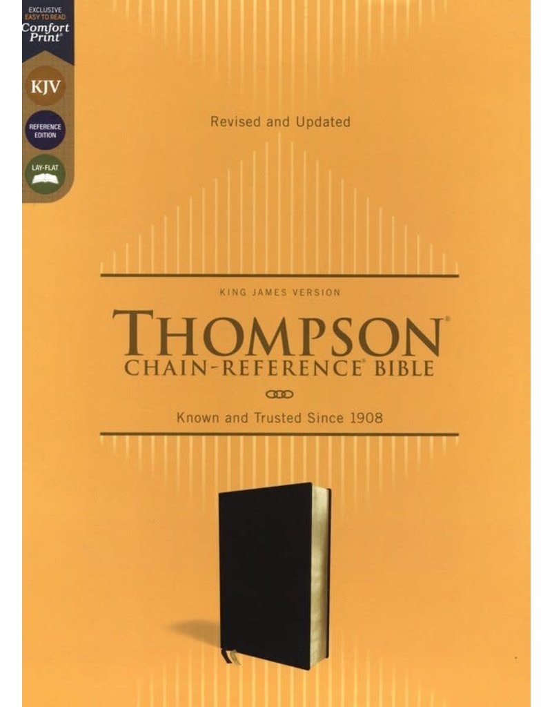 Thompson Chain-Reference Bible Black European Bonded Leather