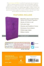 Deluxe Gift Bible Purple Leathersoft