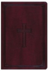 Super Giant Print Bible Brown Leathersoft with Thumb Index