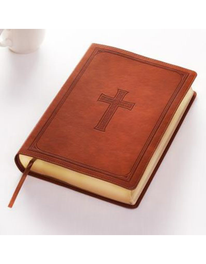 Giant Print Bible Brown Leathersoft