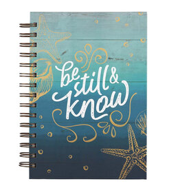 Be Still and Know Large Hardcover Wirebound Journal