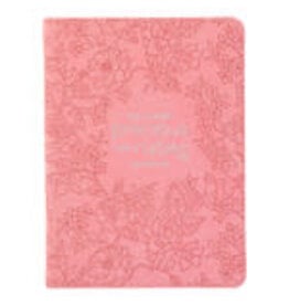 More Precious than Rubies Strawberry Pink Handy-sized Faux Leather Journal - Proverbs 31:26